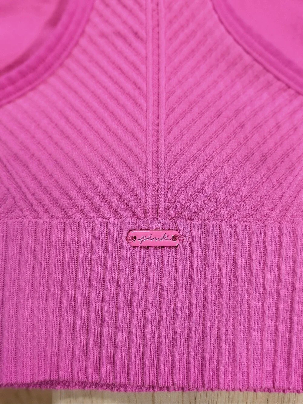 PINK Victoria's Secret Ribbed Racerback Sports Bra Size XS